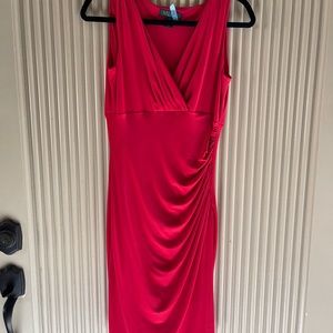 Sexy red cocktail dress.